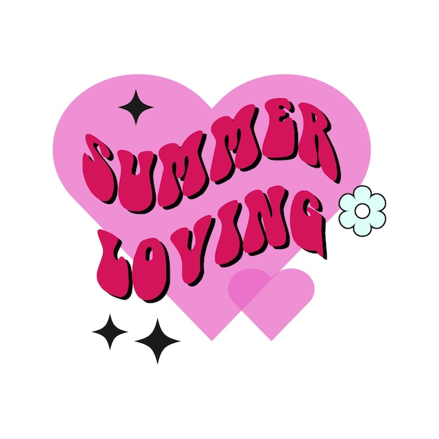 Vector summer loving design template