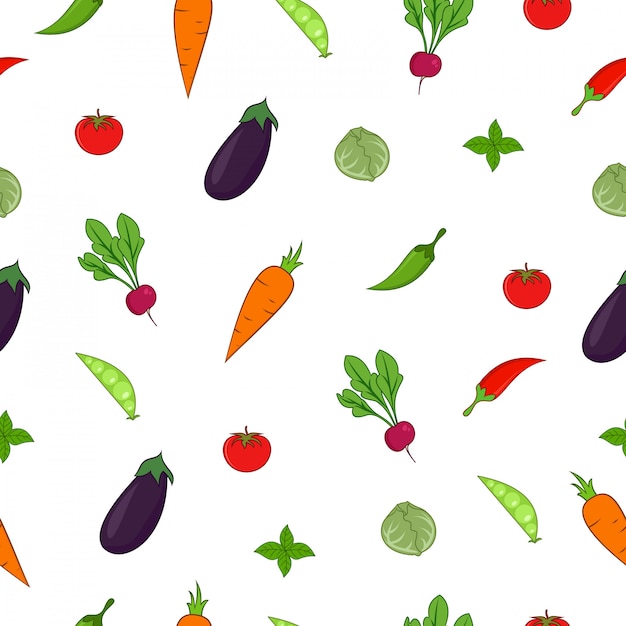 summer market seamless pattern