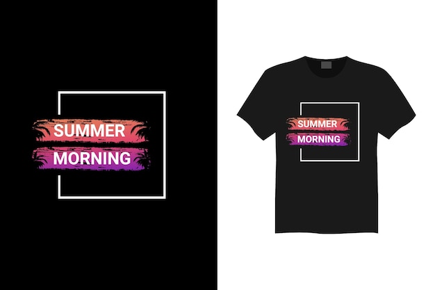 Summer morning tshirt design