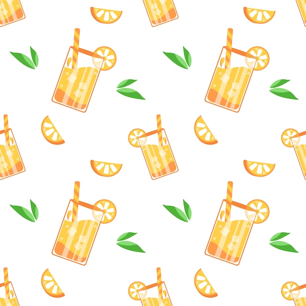 summer Orange juice pattern