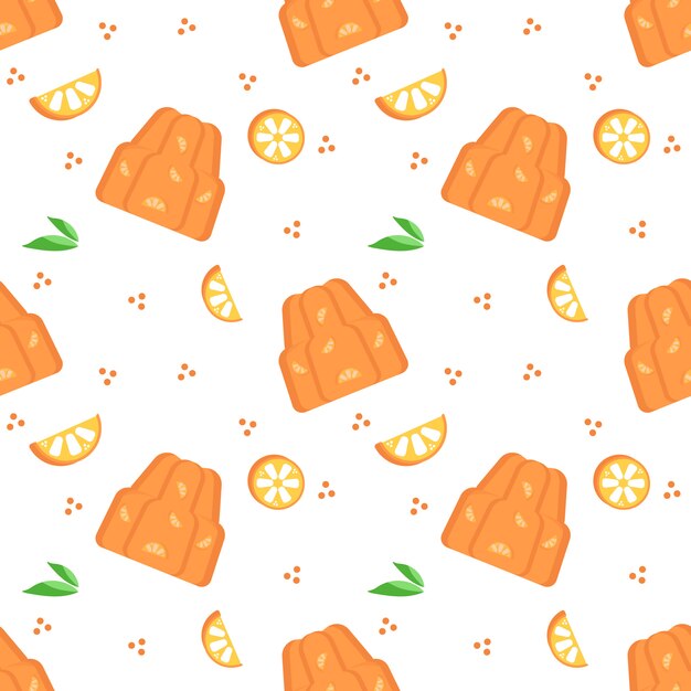 Summer Orange pudding pattern