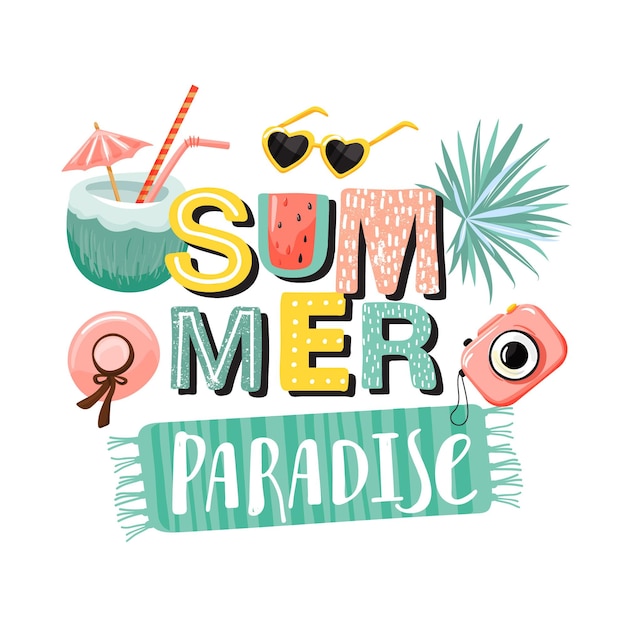 Summer paradise banner