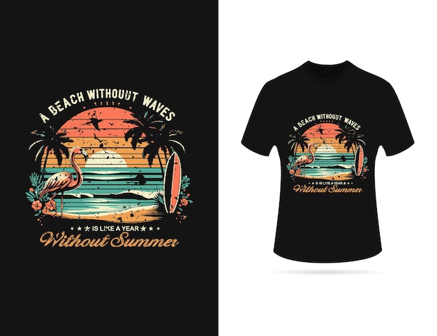 Summer paradise t shirt design