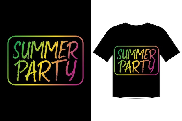 Summer party t shirt template design vector for summer party time