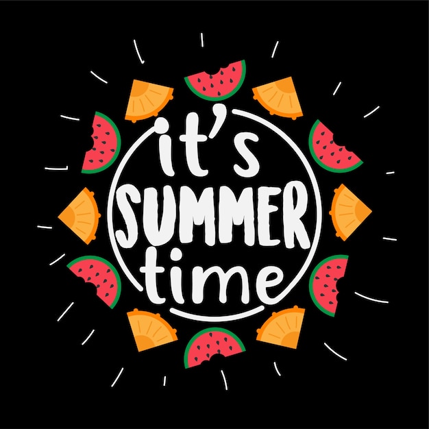 Summer Poster or Background Design Template