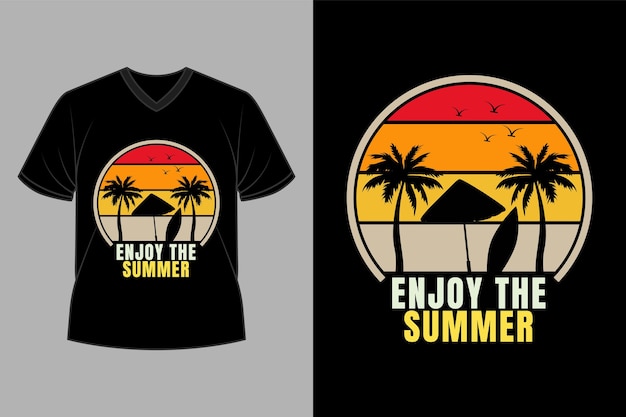 Summer Retro Vintage T Shirt Design