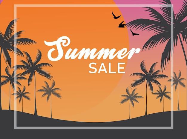 Summer sale backdrop