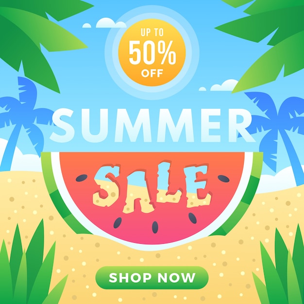 Summer Sale banner template