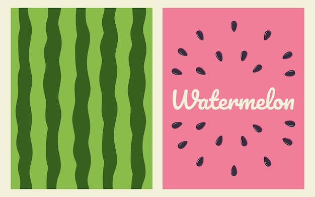 Summer sale banner with watermelon background