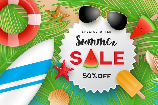 Summer sale banner 