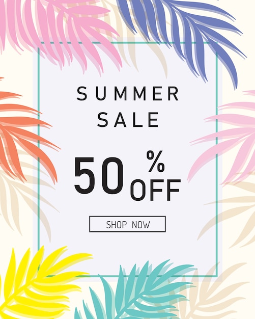 Summer sale banner