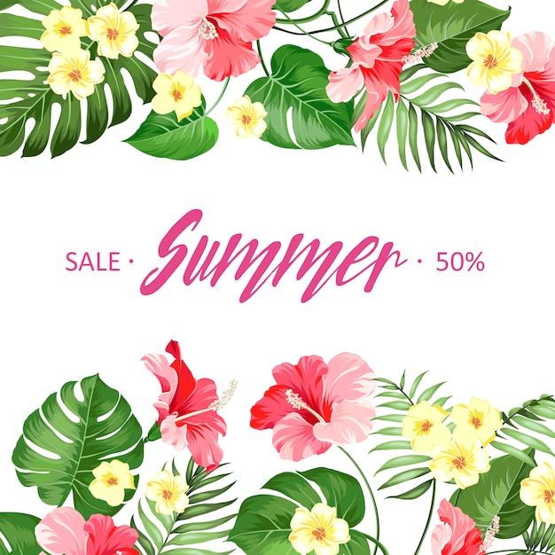 Summer sale card.