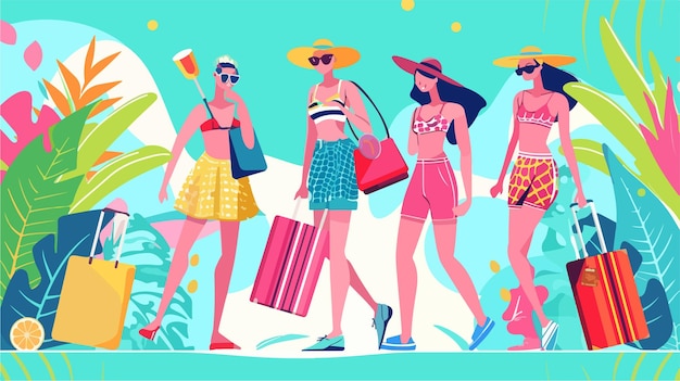 Vector summer sale concept advertising poster or banner