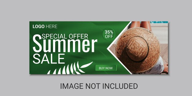 Vector summer sale cover design template background summer special offer in hand drawn style