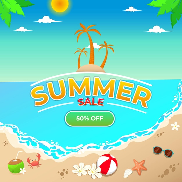 Summer sale discount Beach