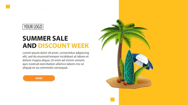 Summer sale and discount week