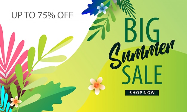 Summer sale gradient background