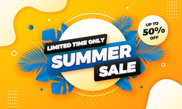 Summer sale offer banner