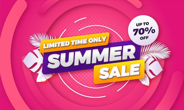 Summer sale offer banner