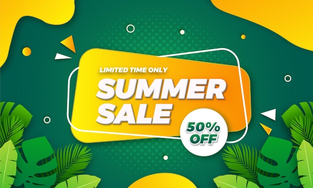 Summer sale offer banner