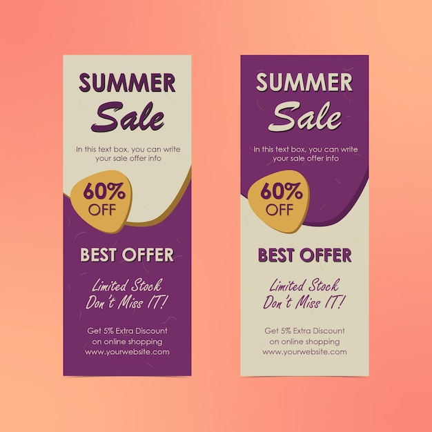 Summer Sale Offers Vertical Poster