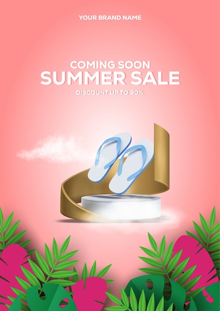 Summer sale Poster Banner Flyer