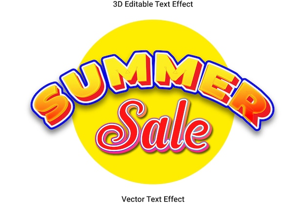 Vector summer sale vector editable social media post template design