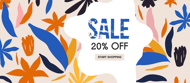 Summer sale website banner Sale tag