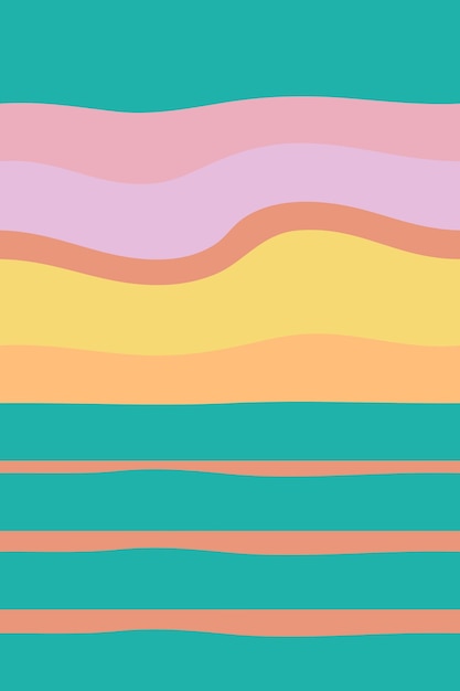 Summer sea abstract pattern with sunrise sky Perfect colorful background for poster flyer banner Vertical backdrop marine illustration for decor and design