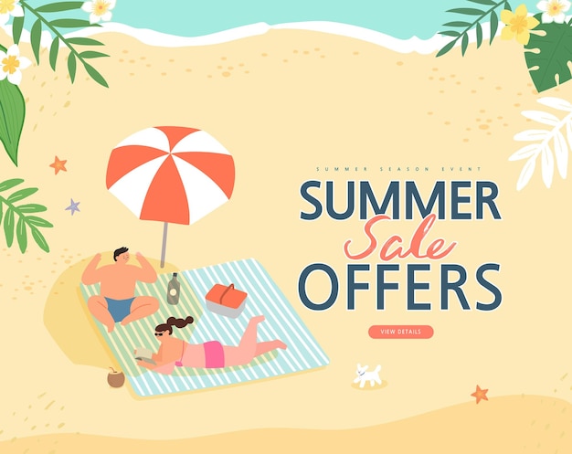 summer shopping event Banner