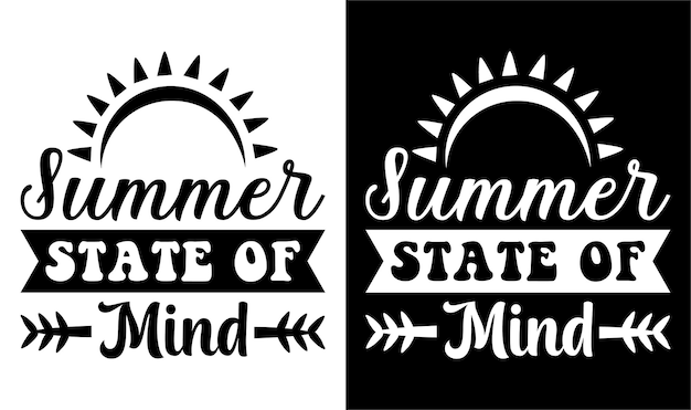 Summer State Of Mind SVG File Beach Summer Bundle SVG Beach Summer Quote Svg Hello Sweet Summer