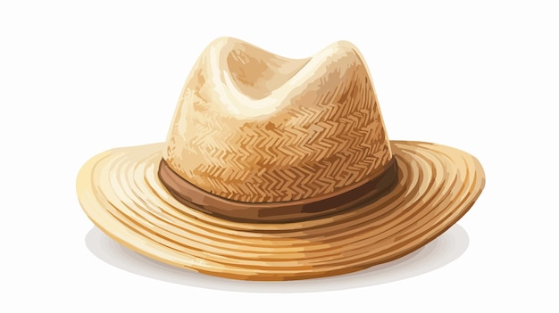 Summer Straw Hat Vector Illustration for Sunny Days