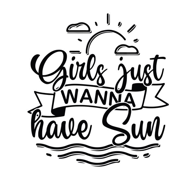 Summer Svg t shirt typography vector design