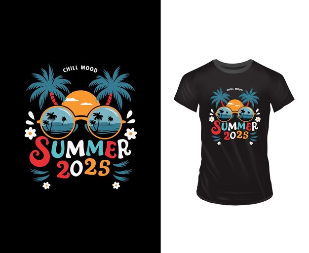 Vector summer t shirt 2025