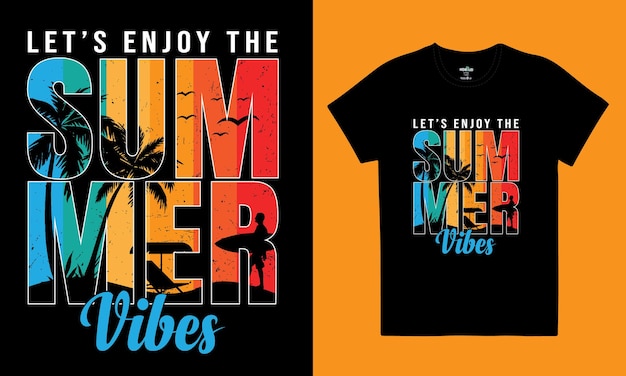 Summer t shirt design tamplate