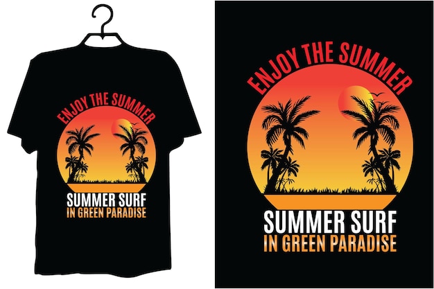 Summer t shirt design vector