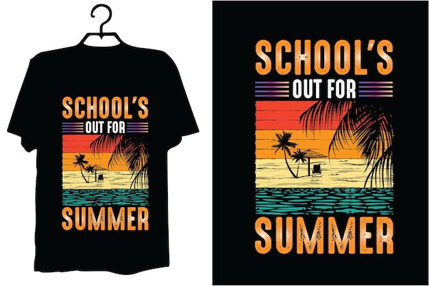 Summer t shirt design vector