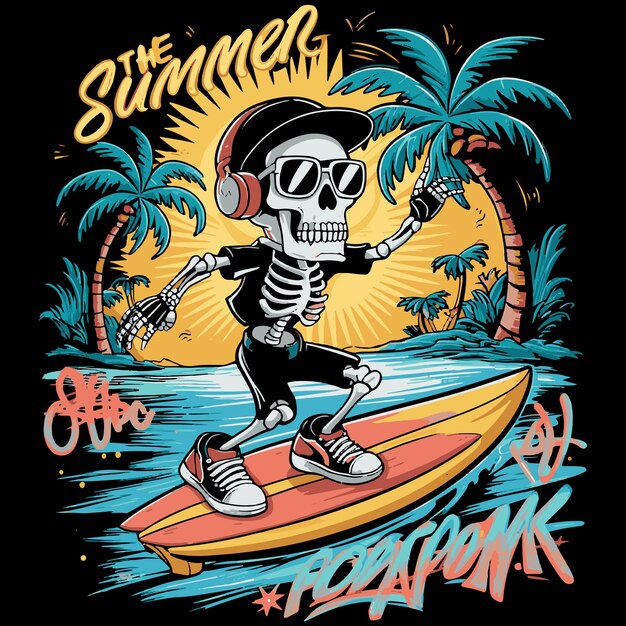 Vector summer t shirt design