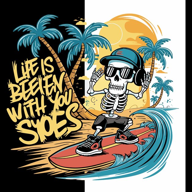 Vector summer t shirt design