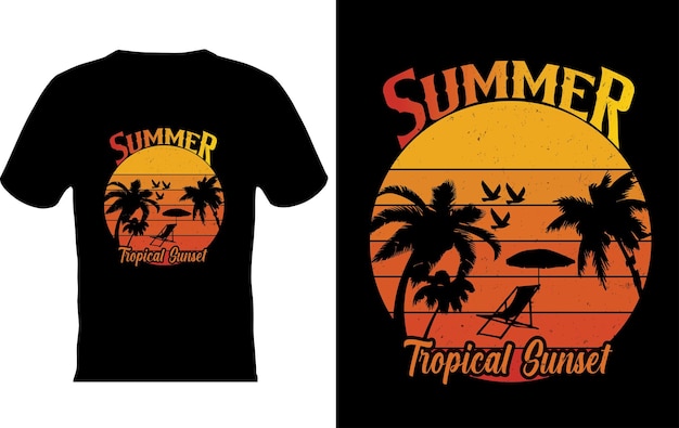 Summer t shirt design