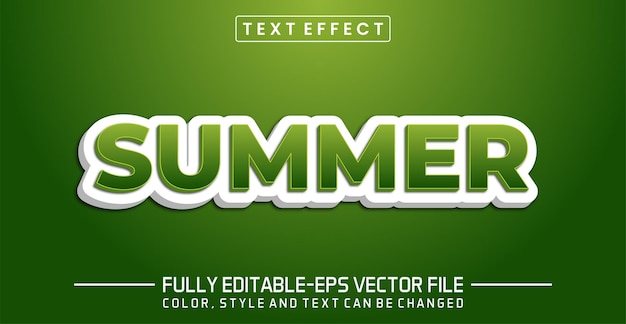 Summer text editable text effect