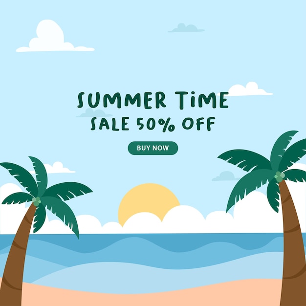 SUMMER TIME BANNER SALE TEMPLATE