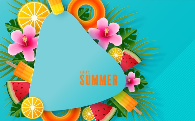 Summer time holiday design 