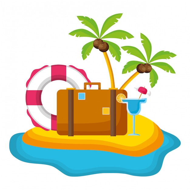 Summer time holiday illustration