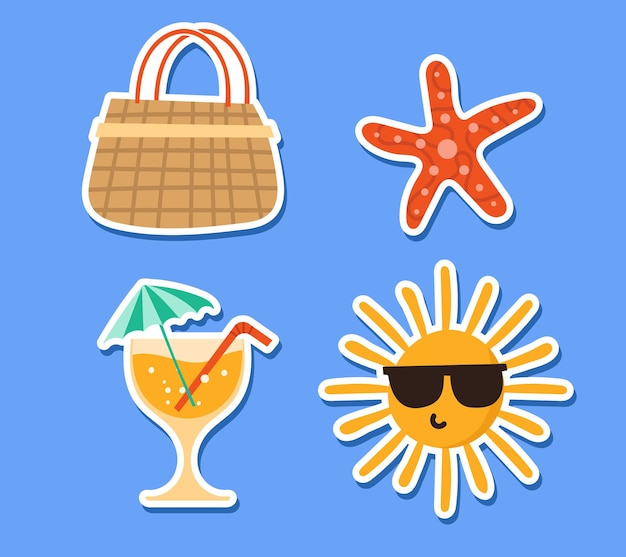 Summer Time Stickers