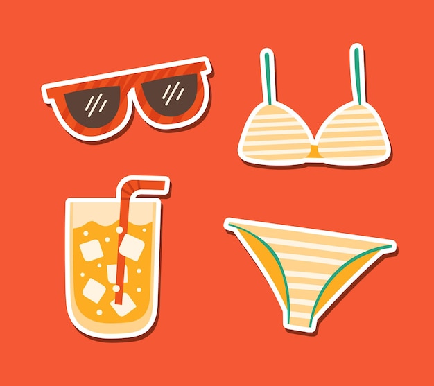 Summer Time Stickers