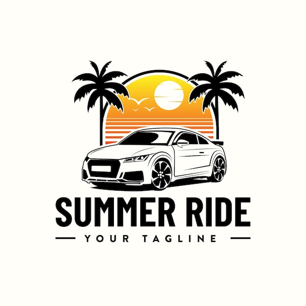 Summer Travel Logo Design Summer Vocation Logo Design Template