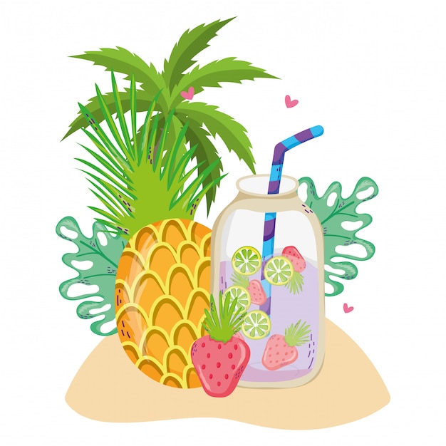 Summer and tropical drinks