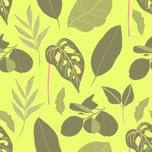 Summer tropical seamless pattern