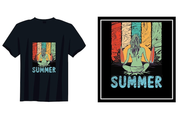 Vector summer tshirt design bundle summer beach vacation tshirts